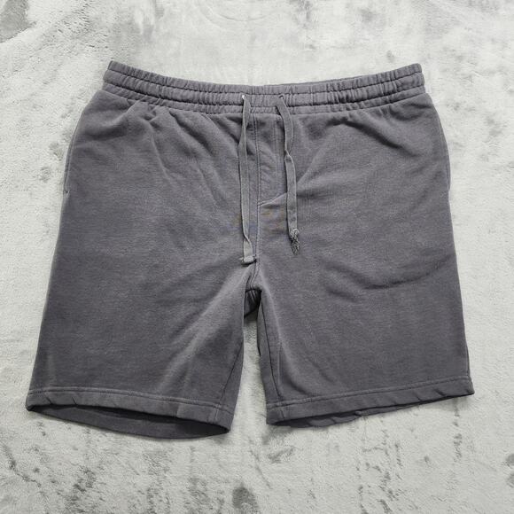 No Boundaries Shorts Mens L Gray Pull On Drawstring Heavyweight Jogger Short - Picture 1 of 11